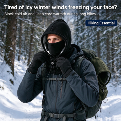 🔥LAST DAY PROMOTION - 50% OFF❄️ 2-Piece Integrated Flannel Warm Face Mask & Hat