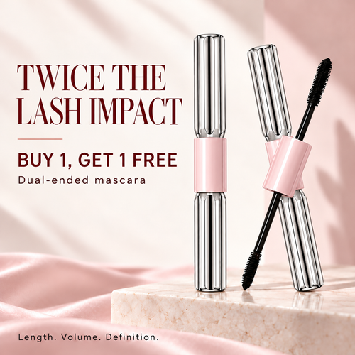 Dual-Ended 2-in-1 Glycerin-Infused Mascara