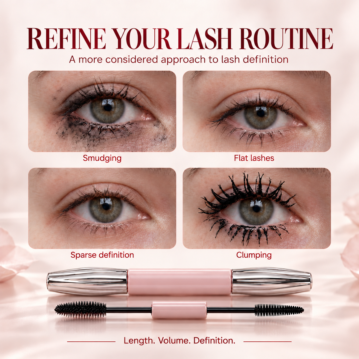 Dual-Ended 2-in-1 Glycerin-Infused Mascara