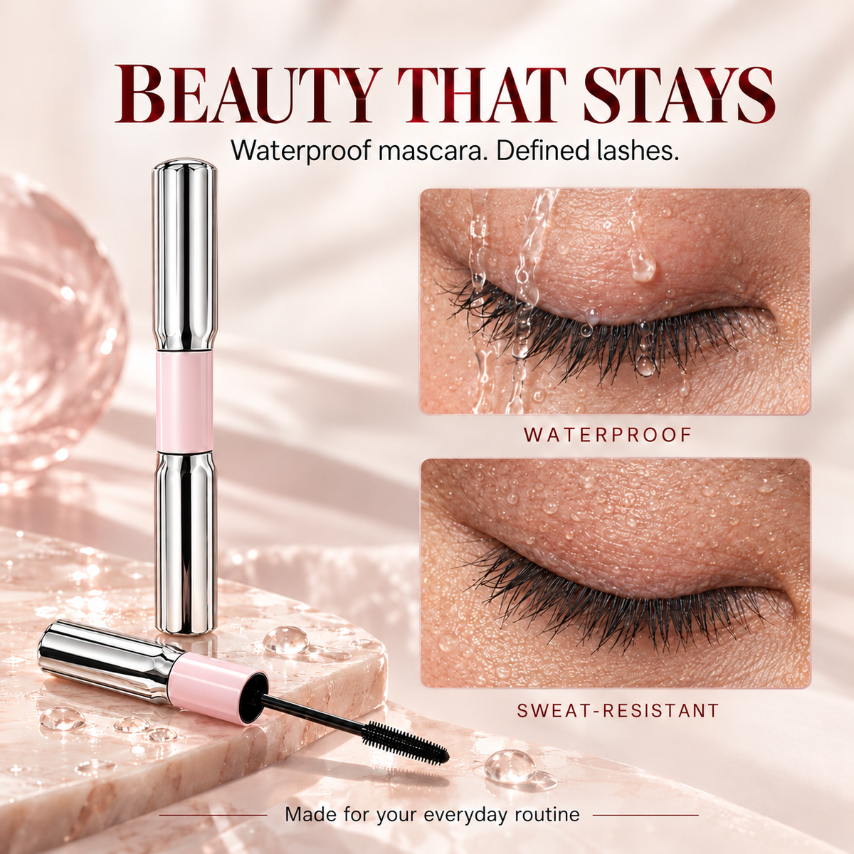 Dual-Ended 2-in-1 Glycerin-Infused Mascara